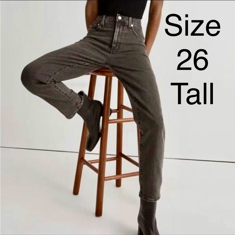 Madewell 26T Black The Perfect Vintage Lunar Wash High Rise Jeans